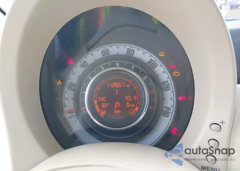 2012 Fiat 500C Lounge z USA, uszkodzony, nr VIN 3C3CFFER1CT187850